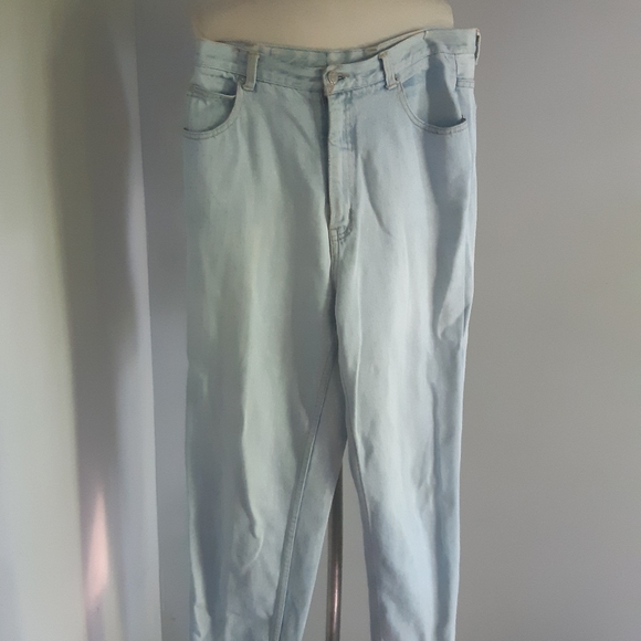 90s Vintage Jordache Light Blue Wash High-Waisted Jeans Size 15 - Picture 10 of 10